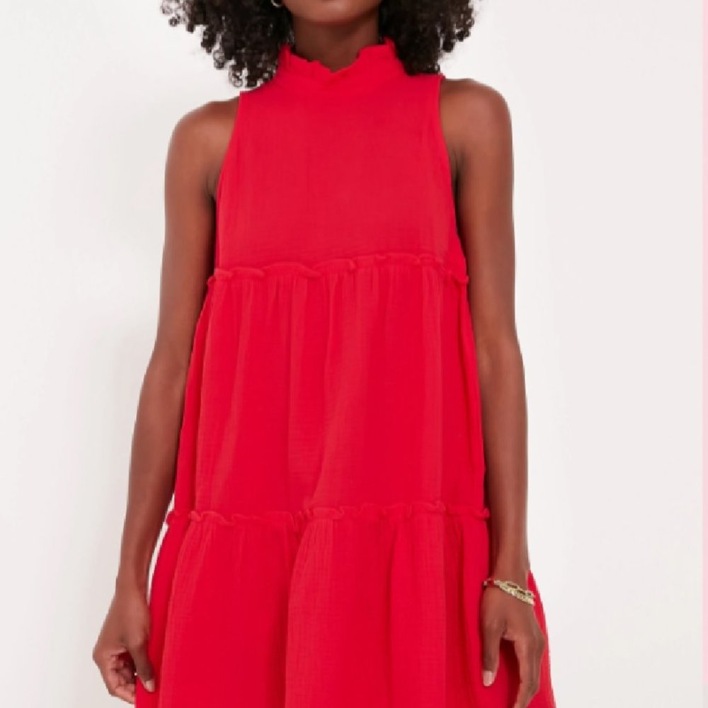 NWOT Tuckernuck Pomander Place Red Lightweight Gauze Morgan Dress